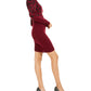 BCX Juniors' Cheetah-Print Sweater Dress Red Size Large