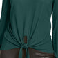 Thalia Sodi Women's Tie-Front Top Green Size X-Small