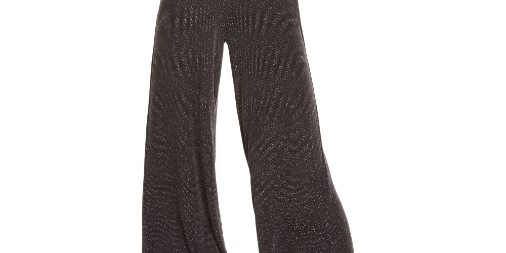 Thalia Sodi Women's Metallic Cowlneck Jumpsuit  Silver Size Small