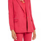 Thalia Sodi Women's Studded-Pocket Blazer Med Pink Size Medium