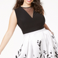 Morgan & Company Women's Trendy Plus Printed A Line Gown Black Size 24W