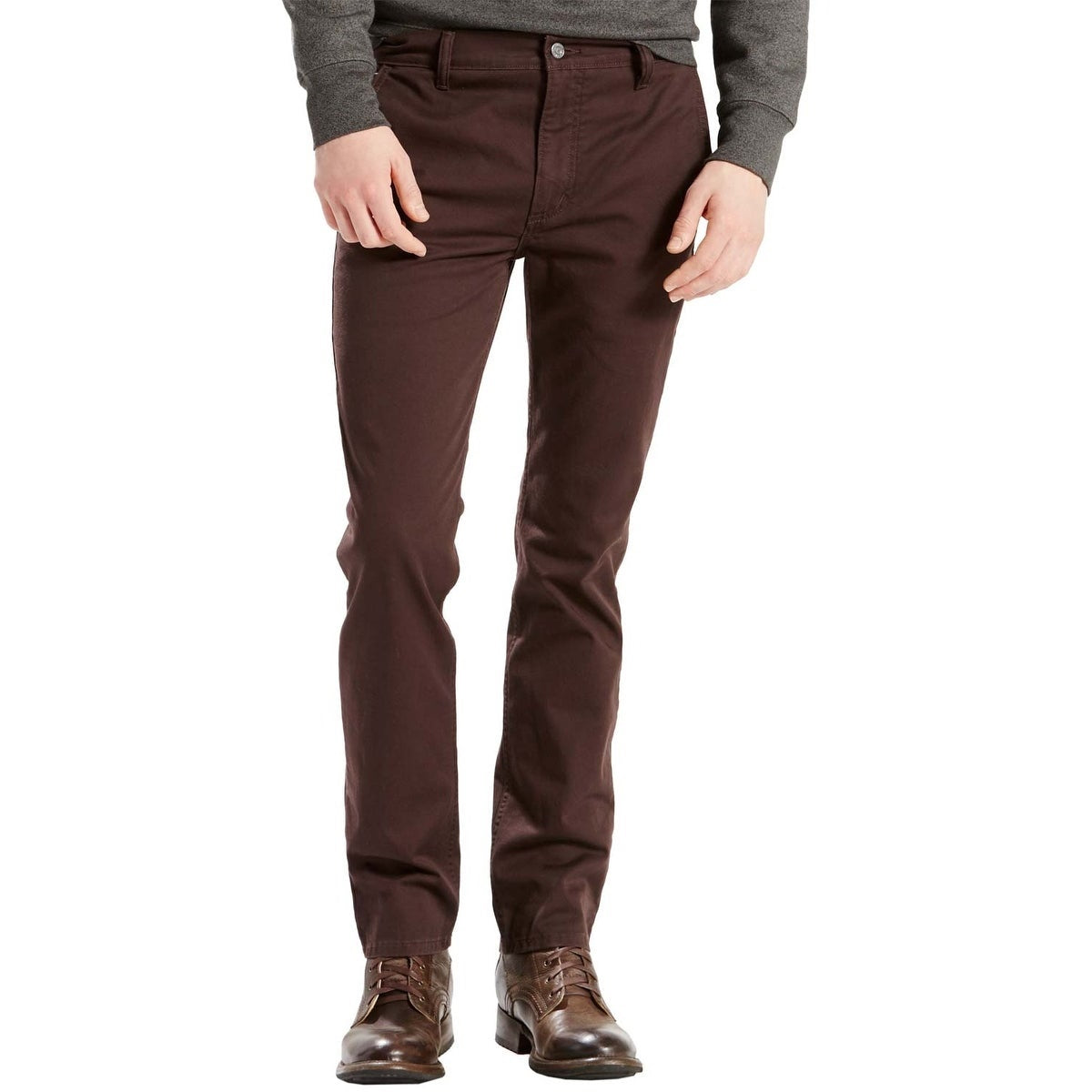 Levi's Men's 511 Slim Fit Hybrid Trousers Red Size 34X32