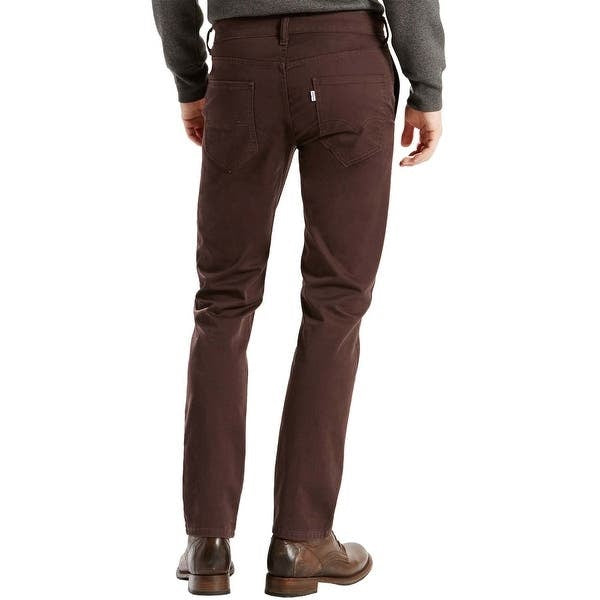 Levi's Men's 511 Slim Fit Hybrid Trousers Red Size 34X32