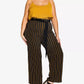 City Chic Women's Trendy Plus Size Striped Palazzo Pants Black Size 18W