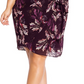 City Chic Women's Plus Floral Faux Wrap Dress Purple Size 14W