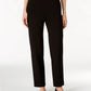Alfred Dunner Women's Classics Allure Pull On Slim Leg Pants Navy