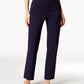Alfred Dunner Women's Classics Allure Pull-On Slim-Leg Pants Navy - Size 14