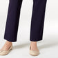 Alfred Dunner Women's Classics Allure Pull-On Slim-Leg Pants Navy - Size 14