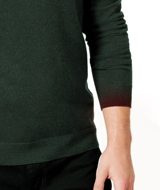 Alfani Men's V-Neck Sweater Dark Green Size Large