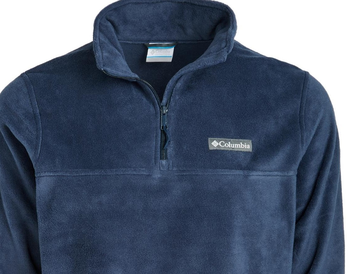 Columbia Men's Steens Mountain Quarter Zip Fleece Jacket Blue Size Small