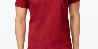 Alfani Men's Stretch Solid Henley T-Shirt Red Size X-Large
