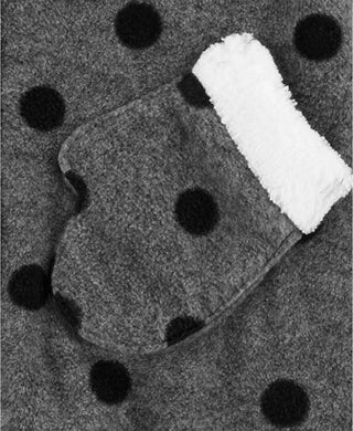 Carter's Baby Girls Hooded Faux-Fur-Trim Fleece Coverall Gray Size 24M