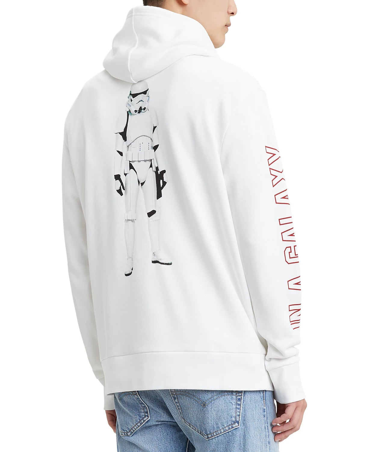 Levi's Men's Star Wars Stormtrooper Hoodie White Size Medium