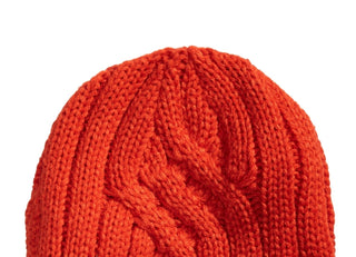 Calvin Klein Men's Crossroad Cable Knit Hat Orange Size Regular