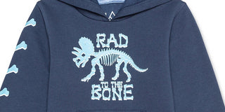 Jem Toddler Boys Rad To The Bone Hoodie Navy Size 4