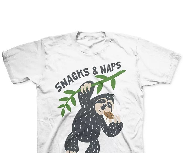 Jem Toddler Boys Snacks & Naps T-Shirt White Size 4