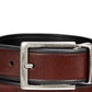 Perry Ellis Men's Portfolio Beveled Edge Reversible Casual Belt Brown Size 32