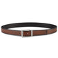 Perry Ellis Men's Beveled Edge Reversible Casual Belt Brown Size 32