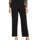 Alfani Women's Knit Wide-Leg Pant Black Size Petite Small