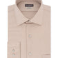 Van Heusen Men's Flex Classic Fit Stretch Wrinkle Free Nailshead Print Dress Shirt Beige Size 15.5X32X33