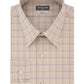 Van Heusen Men's Flex Classic Regular Fit Stretch Wrinkle Free Check Dress Shirt Beige Size 16.5x36-37