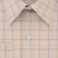 Van Heusen Men's Flex Classic Regular Fit Stretch Wrinkle Free Check Dress Shirt Beige Size 16.5x36-37