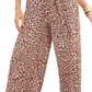 Thalia Sodi Women's Floral Print Chain Neck Jumpsuit  Beige Size Large