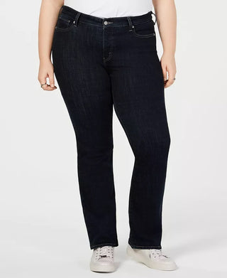 Levi's Women's Plus Size 415 Relaxed-Fit Bootcut Jeans Dark Blue Size 16W AVER