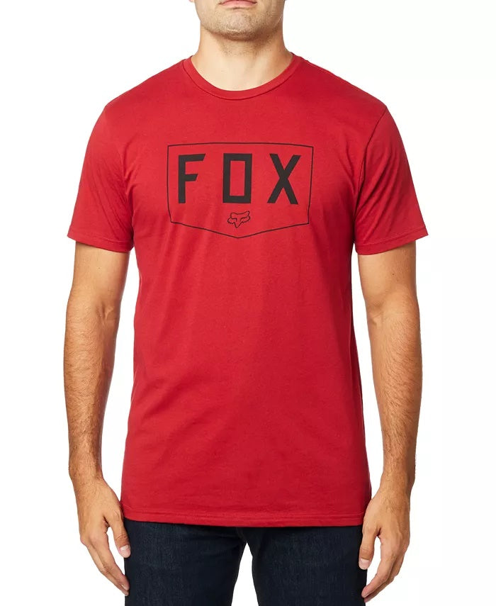 Fox Men's Shield Short Sleeve Premium Tshirt Red Size XX Large