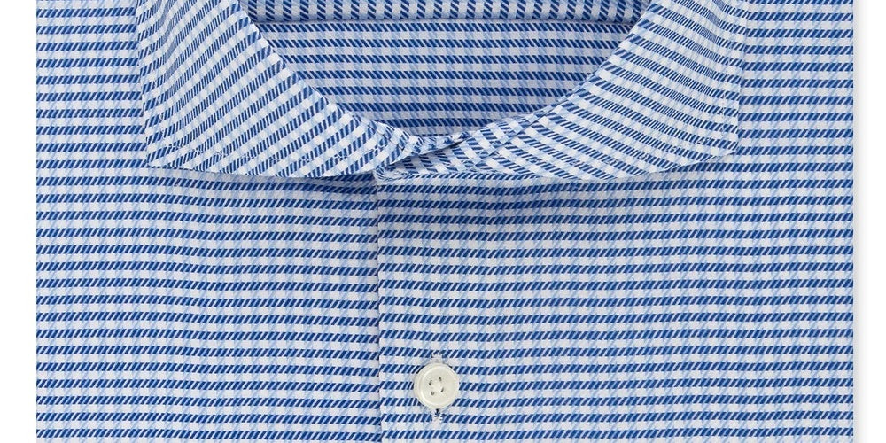 Tommy Hilfiger Men's Printed Slim Fit Button Down Shirt Blue Size 16X32X33