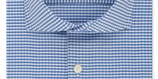 Tommy Hilfiger Men's Printed Slim Fit Button Down Shirt Blue Size 16X32X33