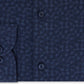 Tommy Hilfiger Men's Slim-Fit Non-Iron Thflex Performance Stretch Floral-Print Supima Cotton Dress Shirt Blue Size 15.5X34-35