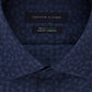 Tommy Hilfiger Men's Slim Fit Non Iron THFlex Performance Stretch Floral Print Supima Cotton Dress Shirt Blue Size 15.5X34-35