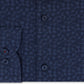 Tommy Hilfiger Men's Slim Fit Non Iron THFlex Performance Stretch Floral Print Supima Cotton Dress Shirt Blue Size 15.5X34-35