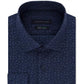 Tommy Hilfiger Men's Slim Fit Non Iron Thflex Performance Stretch Floral Print Supima Cotton Dress Shirt Blue Size 17.5X32X33