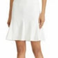 Ralph Lauren Women's Lace Zippered Solid Cap Sleeve Illusion Neckline Above The Knee Fit + Flare Wear To Work Dress Navy Size 4 Petite