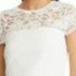 Ralph Lauren Women's Lace Zippered Solid Cap Sleeve Illusion Neckline Above The Knee Fit + Flare Wear To Work Dress Navy Size 4 Petite