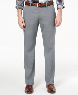 Club Room Men's Classic Fit Straight Leg Chino Pants  Gray Size 36X32