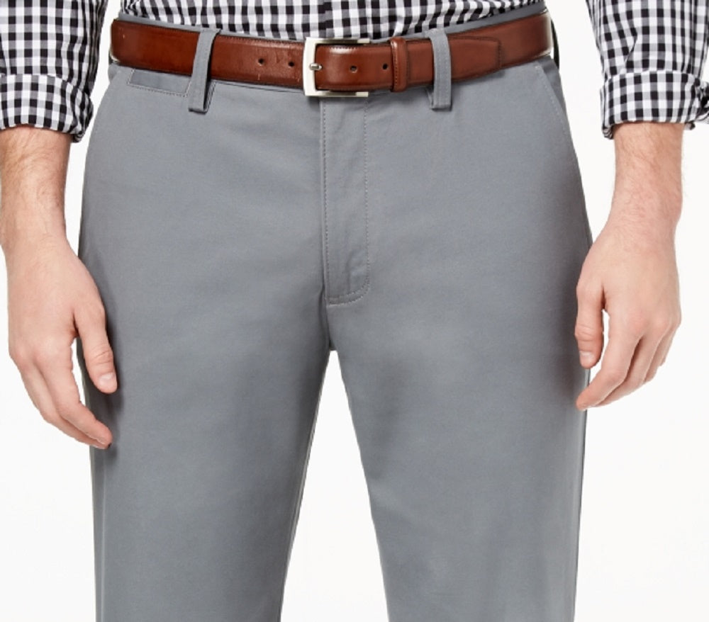 Club Room Men's Classic Fit Straight Leg Chino Pants  Gray Size 36X32