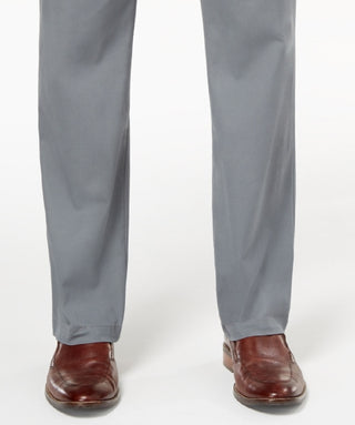 Club Room Men's Classic Fit Straight Leg Chino Pants  Gray Size 36X32