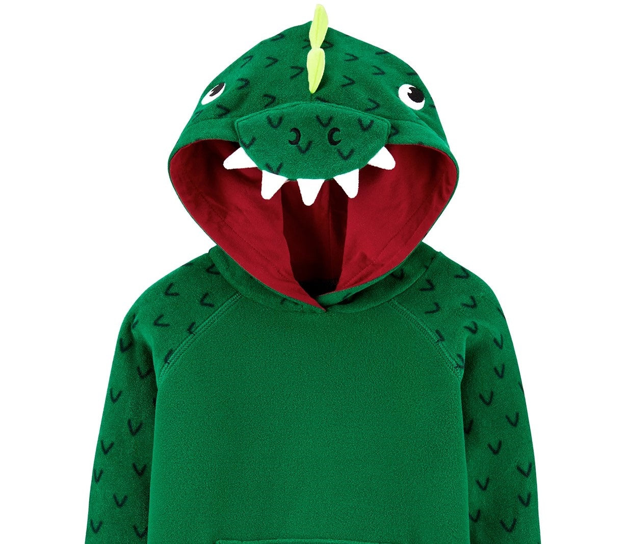 Carter's Toddler Boys Fleece Dragon Hoodie Green Size 2T