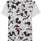 Jem Men's Repeating Mickey Mouse T-Shirt By Jem White Size X-Large