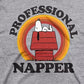 Peanuts Little Boy's Snoopy Professional Napper T-Shirt Gray Size 6