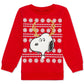 Peanuts Little Boys Snoopy Reindeer Holiday Sweatshirt Red Size 6