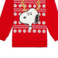 Peanuts Little Boys Snoopy Reindeer Holiday Sweatshirt Red Size 6