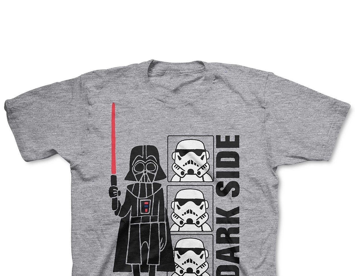 Star Wars Toddler Boys Dark Side T-Shirt Gray Size 2