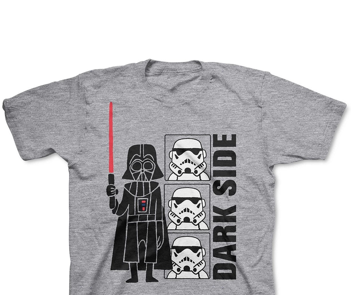Star Wars Little Boys Dark Side T-Shirt Gray Size 5