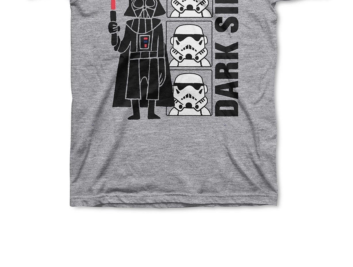 Star Wars Little Boys Dark Side T-Shirt Gray Size 5