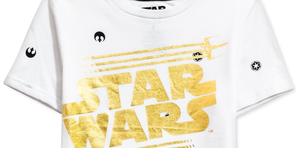 Star Wars Toddler Boy's Metallic Logo T-Shirt White Size 2