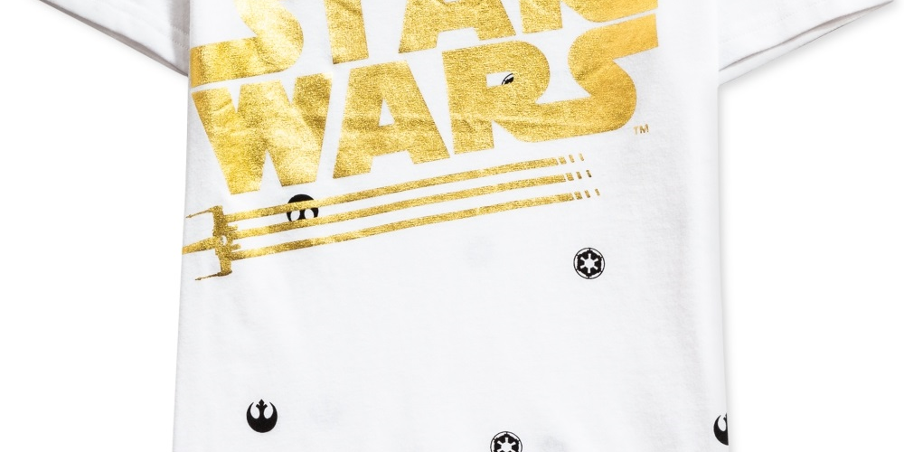 Star Wars Toddler Boy's Metallic Logo T-Shirt White Size 2